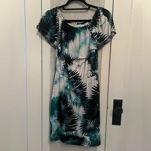 Tropical stretch dress White House Black Market
